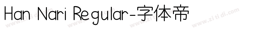 Han Nari Regular字体转换